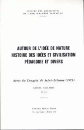 Autour de l'idée de nature