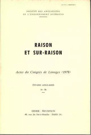 Raison et sur-raison -  - Klincksieck