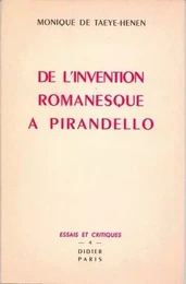 De l'Invention romanesque à Pirandello