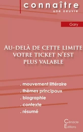 Fiche de lecture Au-delà de cette limite votre ticket n'est plus valable (Analyse littéraire de référence et résumé complet)