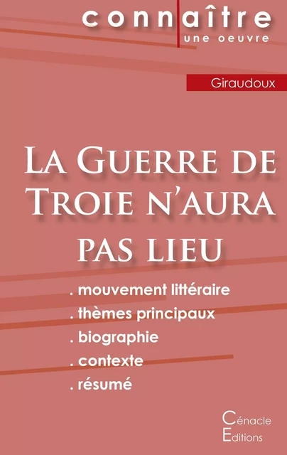 Fiche de lecture La Guerre de Troie n'aura pas lieu de Jean Giraudoux (Analyse littéraire de référence et résumé complet) - Jean Giraudoux - CENACLE