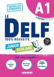 Le DELF Junior et Scolaire A1 100% Réussite - édition 2022-2023 - Livre + didierfle.app