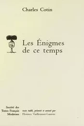 Les Énigmes de ce temps