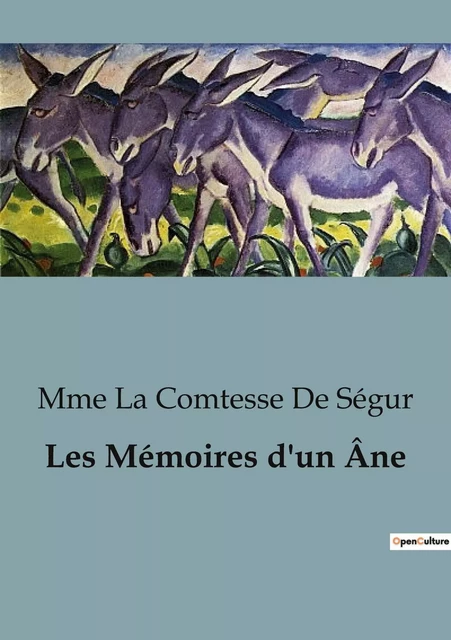 Les Mémoires d'un Âne - Mme La Comtesse De Ségur - CULTUREA