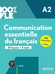 100% FLE - Communication essentielle du français A2 - Livre + didierfle.app