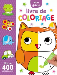 MON GRAND LIVRE DE COLORIAGE - PLUS DE 400 AUTOCOLLANTS