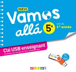 NUEVO Vamos allá Espagnol 5e - Ed. 2022 - Clé USB classe