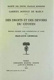 Des droits et des devoirs du citoyen