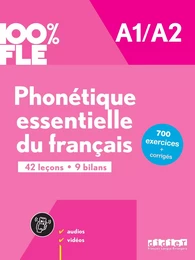 100% FLE - Phonétique essentielle du français A1/A2 - livre + didierfle.app