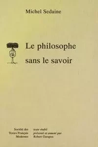 Le Philosophe sans le savoir - Michel Sedaine - STFM