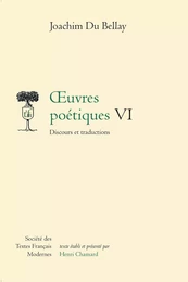 oeuvres Poétiques VI