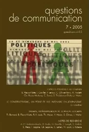 QUESTIONS DE COMMUNICATION, N 7/2005. ESPACES POLITIQUES AU FEMININ