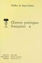 oeuvres poétiques françaises - Tome II