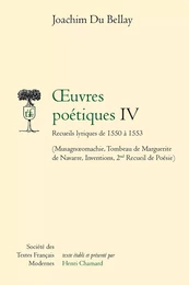 oeuvres poétiques IV