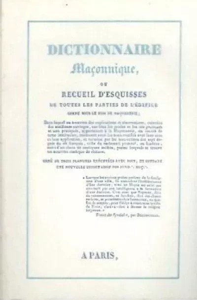 Dictionnaire maconnique -  Collectif - Tredaniel