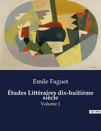 Études Littéraires dix-huitième siècle