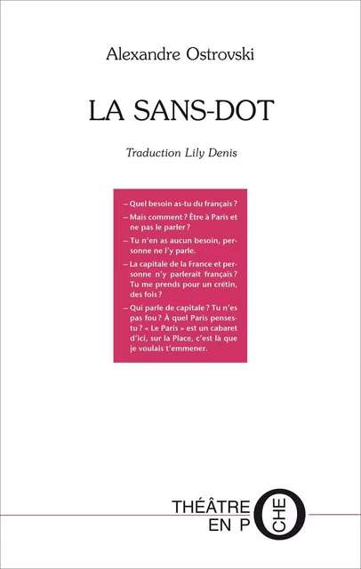 La Sans-Dot - OSTROVSKI Alexandre - TERTIUM