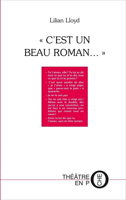 "C'est un beau roman…" de Lilian Lloyd - Lloyd Lilian - TERTIUM