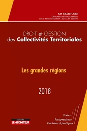 Droit et gestion des collectivités territoriales - 2018