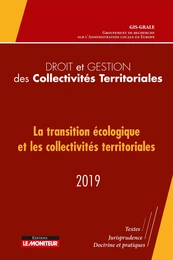 Droit et gestion des Collectivités Territoriales - 2019