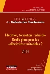 Droit et gestion des collectivités territoriales - 2014