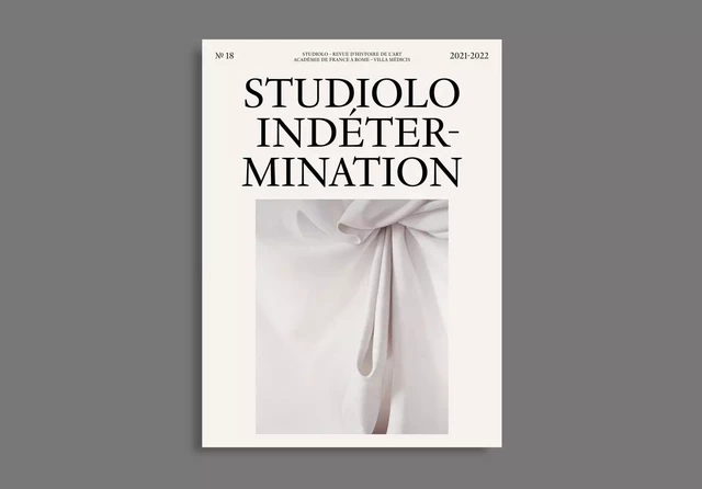 Revue Studiolo, n°18, "Indétermination" -  Collectif - Macula Éditions