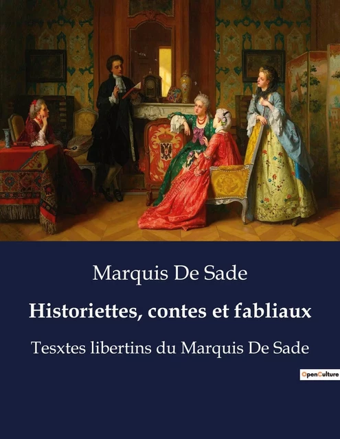 Historiettes, contes et fabliaux - Marquis De Sade - CULTUREA