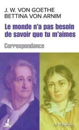 Le monde n'a pas besoin de savoir que tu m'aimes - Correspondance