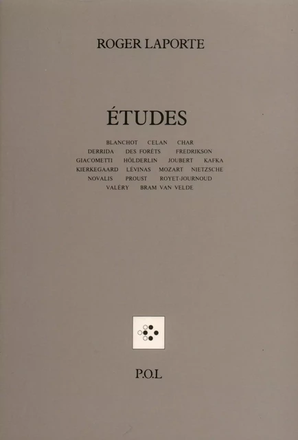 Études - Roger Laporte - POL