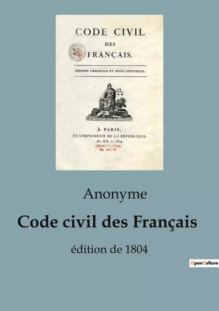 Code civil des Français -  ANONYME - SHS EDITIONS