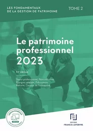 Les fondamentaux de la gestion de patrimoine - Tome 2 Patrimoine professionnel 2023