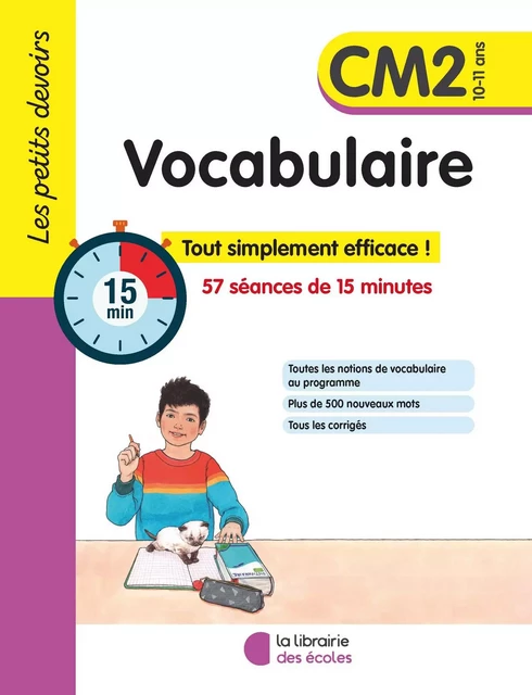 Les petits devoirs - Vocabulaire CM2 -  - LIB DES ECOLES