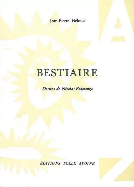 Bestiaire - Jean-Pierre Hellouy - Folle Avoine