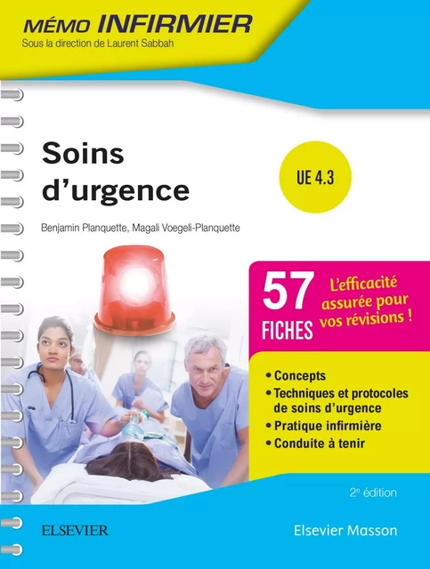 Soins d'urgence - Benjamin Planquette, Géraldine Voegeli Planquette - MASSON