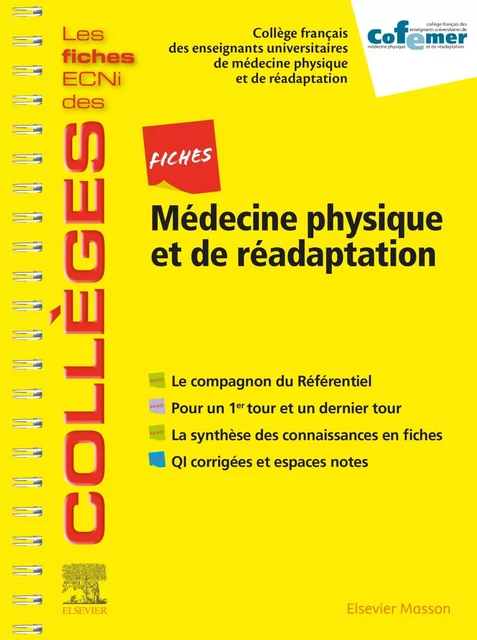 Fiches Médecine physique et de réadaptation -  COFEMER - MASSON