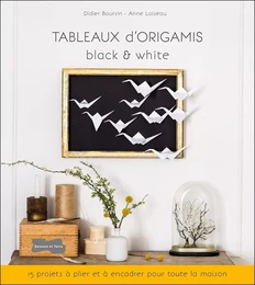 Tableaux d'origamis black & white