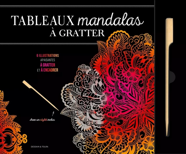 Tableaux mandalas à gratter -  - DESSAIN TOLRA