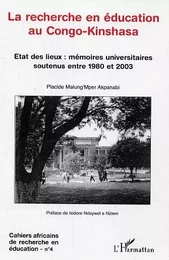 La recherche en éducation au Congo-Kinshasa