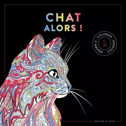 Black coloriage - Chats alors !