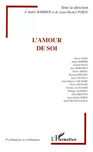 L'amour de soi -  - Editions L'Harmattan