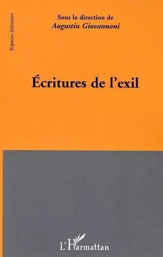 Ecritures de l'exil -  - Editions L'Harmattan