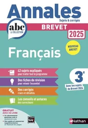 Annales Brevet Français 2025 - Corrigé