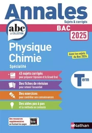 Annales Bac Physique Chimie Term. 2025 - Corrigé