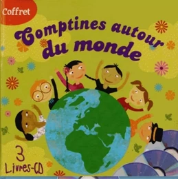 COFFRET COMPTINES AUTOUR DU MONDE (3 LIVRES CD)