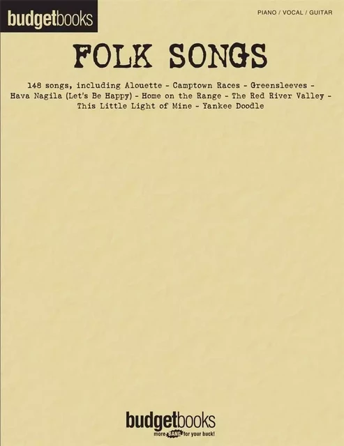 FOLK SONGS, 148 SONGS - MIXED SONGBOOK - PIANO, VOIX & GUITARE -  DIVERS AUTEURS - HAL LEONARD