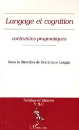 Langage et cognition (n°21-22)