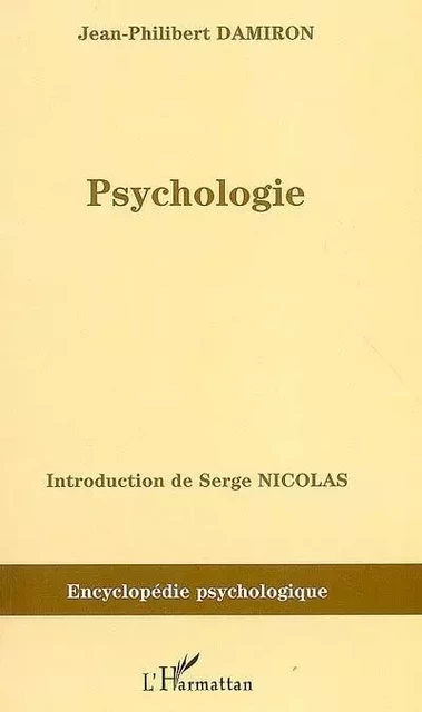 Psychologie - Philibert Damiron - Editions L'Harmattan