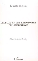 Deleuze et une philosophie de l'immanence