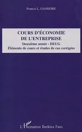 Cours d'économie de l'entreprise