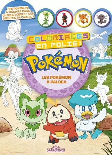 Pokémon - Coloriages en folie ! - Les Pokémon de Paldea -  The Pokémon Company - edi8